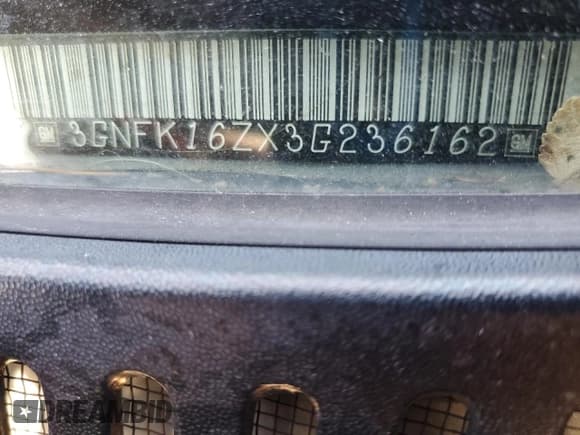 ✅ 2003 Chevrolet Suburban Z71 • VIN: 3GNFK16ZX3G236162 • Lot: 92666215. Listed on Copart with 336,835 mi. Free auction sales archive from the USA and detailed vehicle history report at DreamBid. Image 13.