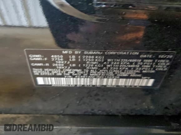 ✅ 2021 Subaru Outback Limited • VIN: 4S4BTANC2M3130936 • Лот: 93932355. Опубликован ранее на Copart с пробегом 35 652 миль. Бесплатный доступ к архиву аукционных продаж из США и подробный отчёт об истории автомобиля на DreamBid. Изображение 12.