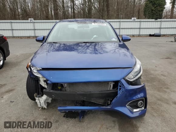 ✅ 2019 Hyundai Accent SEL • VIN: 3KPC24A35KE052208 • Lot: 47348995. Listed on Copart with 53,907 mi. Free auction sales archive from the USA and detailed vehicle history report at DreamBid. Image 5.