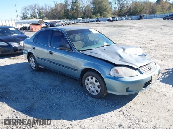 ✅ 1999 Honda Civic LX • VIN: 2HGEJ6671XH549336 • Лот: 43807325. Опубликован ранее на IAAI с пробегом 249 047 миль. Бесплатный доступ к архиву аукционных продаж из США и подробный отчёт об истории автомобиля на DreamBid. Изображение 1.