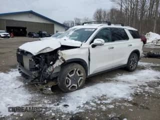 2023 Hyundai Palisade SEL with VIN KM8R4DGE3PU582498, listed as a Copart auction lot 44681265 with 31,282 mi miles and Salvage title. Bid and sale history available at DreamBid. Image 1.