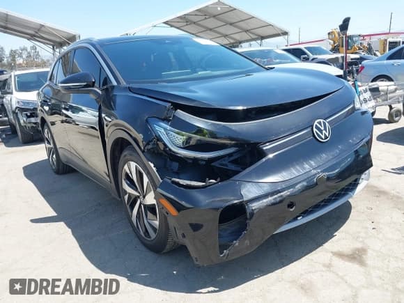 ✅ 2022 Volkswagen ID.4 Pro S • VIN: WVGKMPE23NP071171 • Lot: 42293340. Listed on IAAI with 51,127 mi. Free auction sales archive from the USA and detailed vehicle history report at DreamBid. Image 1.