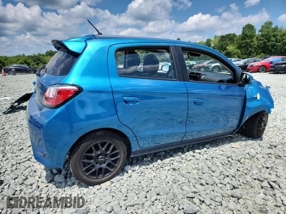 ✅ 2023 Mitsubishi Mirage ES • VIN: ML32AUHJ3PH001507 • Lot: 66461875. Listed on Copart with 59,820 mi. Free auction sales archive from the USA and detailed vehicle history report at DreamBid. Image 3.