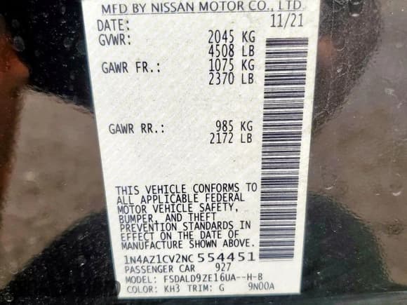✅ 2022 Nissan LEAF SV • VIN: 1N4AZ1CV2NC554451 • Lot: 65509465. Wystawiony na Copart z przebiegiem 61 453 mil. Bezpłatny archiwum sprzedaży aukcyjnych z USA i szczegółowy raport historii pojazdu na DreamBid. Zdjęcie 13.