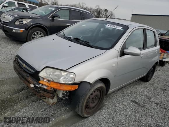 ✅ 2008 Chevrolet Aveo LS • VIN: KL1TD66678B096121 • Lot: 49073375. Wystawiony na Copart z przebiegiem 117 113 mil. Bezpłatny archiwum sprzedaży aukcyjnych z USA i szczegółowy raport historii pojazdu na DreamBid. Zdjęcie 1.