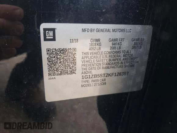 2019 Chevrolet Malibu LS z VIN 1G1ZB5ST2KF128397, wystawiony jako Copart lot #84024135 z przebiegiem 159 482 mil mil oraz Szkoda całkowita • Salvage title. Historia ofert i sprzedaży dostępna na DreamBid. Obrazek 12.