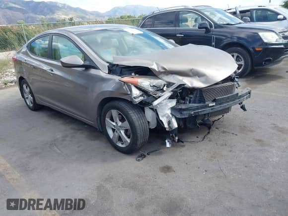 2013 Hyundai Elantra Limited with VIN 5NPDH4AE0DH199720, listed as a IAAI auction lot 43192359 with 118,383 mi miles and . Bid and sale history available at DreamBid. Image 1.