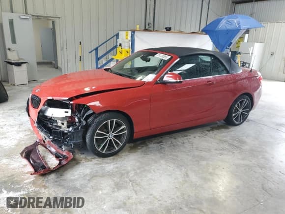 ✅ 2018 BMW 2 Series 230i • VIN: WBA2M7C53JVD51745 • Lot: 85128885. Listed on Copart with 24,727 mi. Free auction sales archive from the USA and detailed vehicle history report at DreamBid. Image 1.