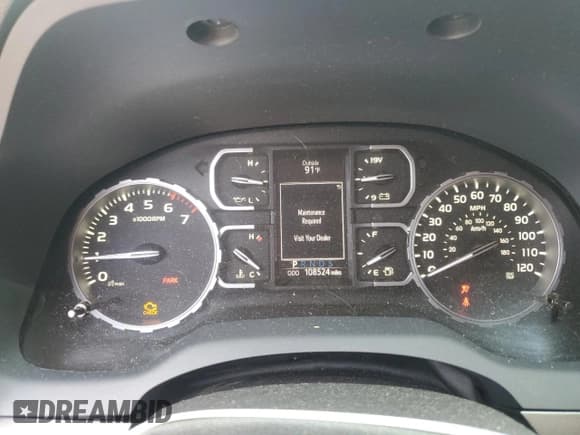 ✅ 2020 Toyota Tundra SR5 • VIN: 5TFDY5F11LX952962 • Lot: 80854685. Listed on Copart with 108,524 mi. Free auction sales archive from the USA and detailed vehicle history report at DreamBid. Image 9.