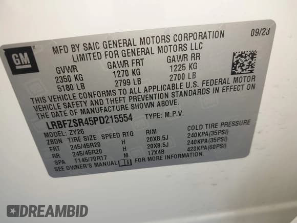 ✅ 2023 Buick Envision Avenir • VIN: LRBFZSR45PD215554 • Lot: 42189666. Wystawiony na IAAI z przebiegiem 9 077 mil. Bezpłatny archiwum sprzedaży aukcyjnych z USA i szczegółowy raport historii pojazdu na DreamBid. Zdjęcie 9.