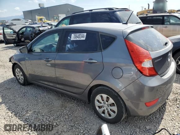 ✅ 2015 Hyundai Accent GS • VIN: KMHCT5AE6FU199192 • Лот: 70648244. Опубликован ранее на Copart с пробегом 125 846 миль. Бесплатный доступ к архиву аукционных продаж из США и подробный отчёт об истории автомобиля на DreamBid. Изображение 2.
