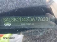 ✅ 2013 Land Rover Range Rover Sport HSE Lux • VIN: SALSK2D43DA778331 • Lot: 42554459. Listed on IAAI with 172,249 mi. Free auction sales archive from the USA and detailed vehicle history report at DreamBid. Image 9.