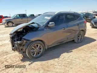 2014 Hyundai Tucson Limited z VIN KM8JU3AG7EU845395, wystawiony jako Copart lot #67636925 z przebiegiem 111 926 mil mil oraz Szkoda całkowita • Salvage title. Historia ofert i sprzedaży dostępna na DreamBid. Obrazek 1.