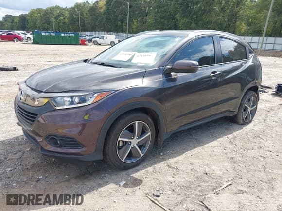 ✅ 2021 Honda HR-V EX-L • VIN: 3CZRU6H7XMM729684 • Lot: 43318386. Listed on IAAI with 42,628 mi. Free auction sales archive from the USA and detailed vehicle history report at DreamBid. Image 2.