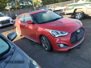 ✅ 2015 Hyundai Veloster Turbo • VIN: KMHTC6AE0FU229681 • Lot: 72837774. Listed on Copart with 90,372 mi. Free auction sales archive from the USA and detailed vehicle history report at DreamBid. Image 4.