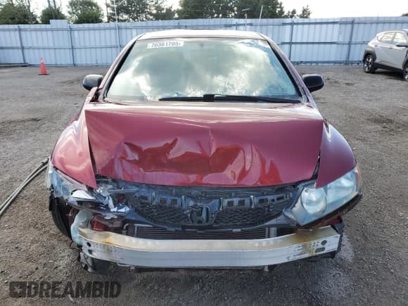 ✅ 2009 Honda Civic DX-G • VIN: 2HGFA16439H105181 • Lot: 70361705. Listed on Copart with Not provided. Free auction sales archive from the USA and detailed vehicle history report at DreamBid. Image 5.