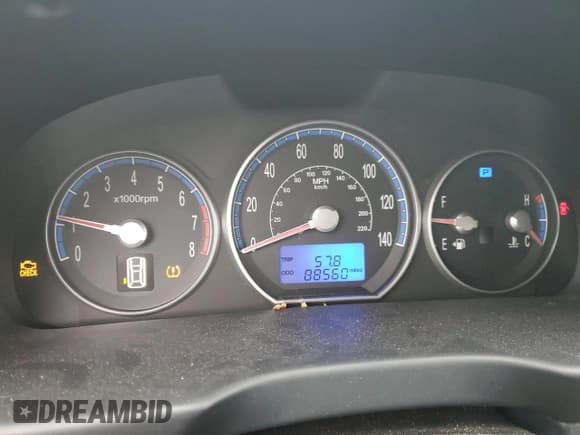 ✅ 2008 Hyundai Santa Fe GLS • VIN: 5NMSG13D68H190231 • Lot: 91647225. Listed on Copart with 88,560 mi. Free auction sales archive from the USA and detailed vehicle history report at DreamBid. Image 9.