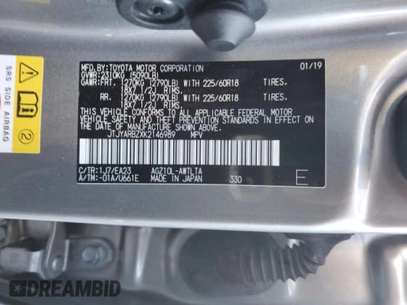 ✅ 2019 Lexus NX 300 • VIN: JTJYARBZXK2146989 • Lot: 86821715. Wystawiony na Copart z przebiegiem 75 910 mil. Bezpłatny archiwum sprzedaży aukcyjnych z USA i szczegółowy raport historii pojazdu na DreamBid. Zdjęcie 13.