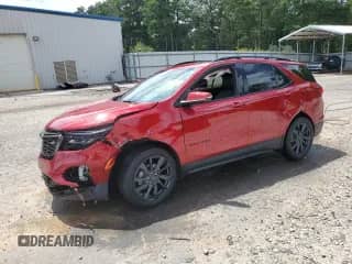 2023 Chevrolet Equinox RS с VIN 3GNAXMEG0PL137036, выставлен на аукционе Copart как лот 61773285 с пробегом 28 940 миль миль и Списание • Salvage title. История ставок и продаж доступна на DreamBid. Изображение 1.