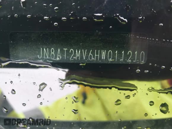 ✅ 2017 Nissan Rogue SL • VIN: JN8AT2MV6HW011210 • Lot: 41977710. Listed on IAAI with 234,729 mi. Free auction sales archive from the USA and detailed vehicle history report at DreamBid. Image 9.