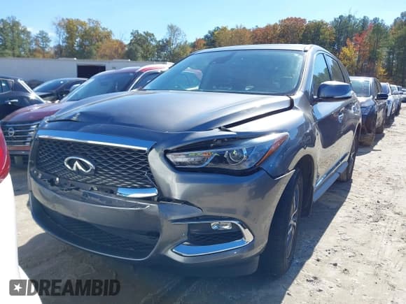 ✅ 2019 Infiniti QX60 Luxe • VIN: 5N1DL0MN2KC554751 • Lot: 43573997. Wystawiony na IAAI z przebiegiem 105 340 mil. Bezpłatny archiwum sprzedaży aukcyjnych z USA i szczegółowy raport historii pojazdu na DreamBid. Zdjęcie 2.