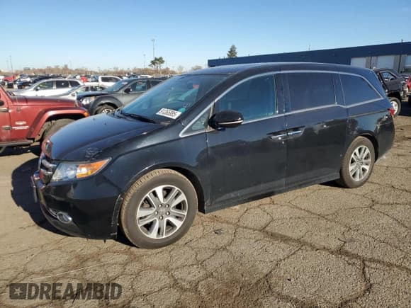 ✅ 2017 Honda Odyssey Touring • VIN: 5FNRL5H94HB009506 • Лот: 91265885. Опубликован ранее на Copart с пробегом 91 981 миль. Бесплатный доступ к архиву аукционных продаж из США и подробный отчёт об истории автомобиля на DreamBid. Изображение 1.