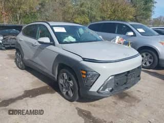 2025 Hyundai Kona SEL with VIN KM8HB3AB1SU235481, listed as a IAAI auction lot 43586265 with 25,640 mi miles and . Bid and sale history available at DreamBid. Image 1.