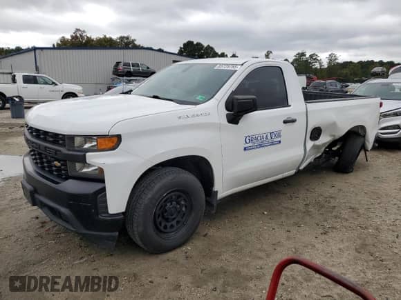 2022 Chevrolet Silverado 1500 Work Truck z VIN 3GCNWAEK6NG185680, wystawiony jako Copart lot #85725755 z przebiegiem 81 374 mil mil oraz Szkoda całkowita • Salvage title. Historia ofert i sprzedaży dostępna na DreamBid. Obrazek 1.