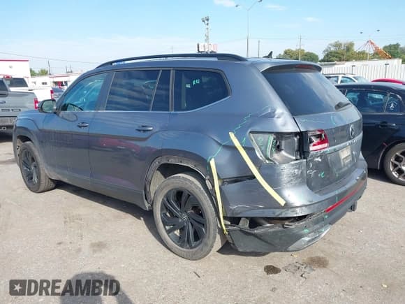 ✅ 2023 Volkswagen Atlas SE • VIN: 1V2WR2CA3PC536335 • Lot: 43329067. Wystawiony na IAAI z przebiegiem 46 910 mil. Bezpłatny archiwum sprzedaży aukcyjnych z USA i szczegółowy raport historii pojazdu na DreamBid. Zdjęcie 3.