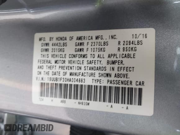 ✅ 2017 Acura TLX • VIN: 19UUB1F30HA004883 • Lot: 43708116. Wystawiony na IAAI z przebiegiem 131 255 mil. Bezpłatny archiwum sprzedaży aukcyjnych z USA i szczegółowy raport historii pojazdu na DreamBid. Zdjęcie 9.