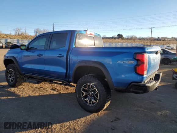 2023 Chevrolet Colorado 4WD ZR2 with VIN 1GCPTFEK9P1260839, listed as a Copart auction lot 88793675 with Not provided miles and Salvage title. Bid and sale history available at DreamBid. Image 2.