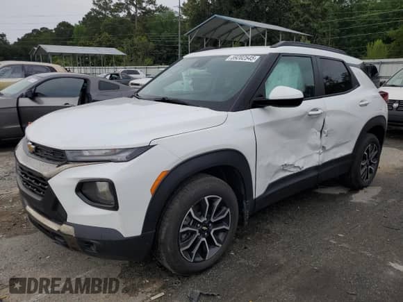 2022 Chevrolet TrailBlazer ACTIV с VIN KL79MSSL1NB013346, выставлен на аукционе Copart как лот 59202545 с пробегом 92 768 миль миль и Списание • Salvage title. История ставок и продаж доступна на DreamBid. Изображение 1.