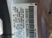 ✅ 2002 Honda Civic EX • VIN: 1HGEM22972L098562 • Лот: 64499055. Опубликован ранее на Copart с пробегом Не указан. Бесплатный доступ к архиву аукционных продаж из США и подробный отчёт об истории автомобиля на DreamBid. Изображение 13.