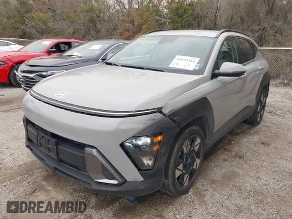 2024 Hyundai Kona SEL with VIN KM8HB3AB3RU139684, listed as a IAAI auction lot 41699344 with 16,677 mi miles and . Bid and sale history available at DreamBid. Image 2.