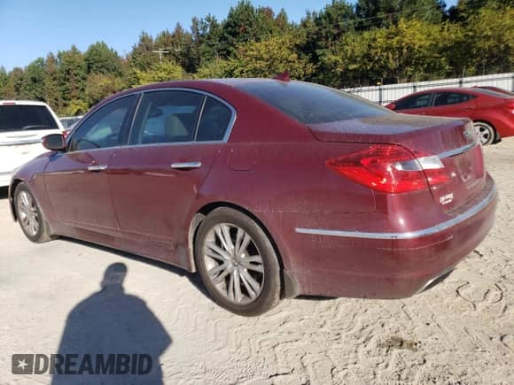 2013 Hyundai Genesis 3.8L z VIN KMHGC4DD6DU228072, wystawiony jako Copart lot #76790854 z przebiegiem 119 610 mil mil oraz Szkoda całkowita • Salvage title. Historia ofert i sprzedaży dostępna na DreamBid. Obrazek 2.