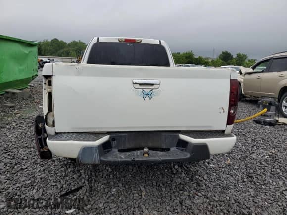 2011 Chevrolet Colorado Work Truck with VIN 1GCESBFE2B8138593, listed as a Copart auction lot 57781045 with 214,290 mi miles and Salvage title. Bid and sale history available at DreamBid. Image 6.