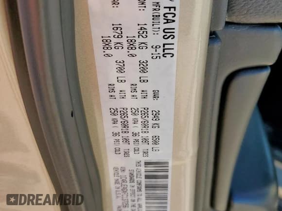 ✅ 2015 Jeep Grand Cherokee Altitude • VIN: 1C4RJEAGXFC137256 • Лот: 91004375. Опубликован ранее на Copart с пробегом 161 883 миль. Бесплатный доступ к архиву аукционных продаж из США и подробный отчёт об истории автомобиля на DreamBid. Изображение 13.