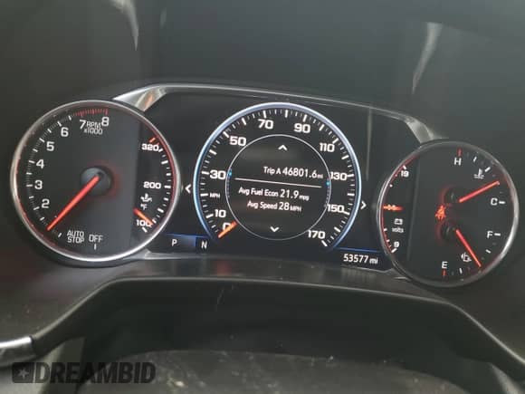 2019 Chevrolet Blazer Premier with VIN 3GNKBFRS7KS675048, listed as a Copart auction lot 68173735 with 53,577 mi miles and Salvage title. Bid and sale history available at DreamBid. Image 9.