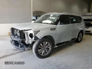 ✅ 2020 Infiniti QX80 Luxe • VIN: JN8AZ2NF7L9702677 • Lot: 81658585. Listed on Copart with 90,977 mi. Free auction sales archive from the USA and detailed vehicle history report at DreamBid. Image 1.