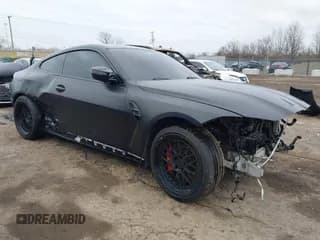 ✅ 2023 BMW M4 Competition xDrive • VIN: WBS43AZ04PCL58351 • Lot: 41307049. Listed on IAAI with 33,207 mi. Free auction sales archive from the USA and detailed vehicle history report at DreamBid. Image 1.