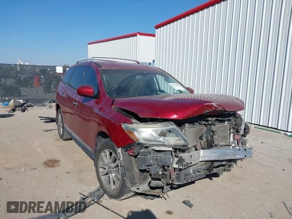 ✅ 2016 Nissan Pathfinder Platinum • VIN: 5N1AR2MN8GC612429 • Lot: 43721825. Listed on IAAI with 157,114 mi. Free auction sales archive from the USA and detailed vehicle history report at DreamBid. Image 1.