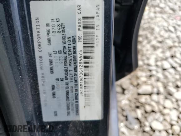 ✅ 2016 Mazda 3 i Touring • VIN: JM1BM1M70G1286673 • Lot: 65213695. Wystawiony na Copart z przebiegiem 116 088 mil. Bezpłatny archiwum sprzedaży aukcyjnych z USA i szczegółowy raport historii pojazdu na DreamBid. Zdjęcie 12.