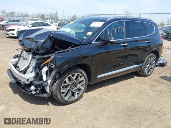 ✅ 2023 Hyundai Santa Fe Calligraphy • VIN: 5NMS54AL2PH607408 • Lot: 42094479. Listed on IAAI with 28,525 mi. Free auction sales archive from the USA and detailed vehicle history report at DreamBid. Image 2.