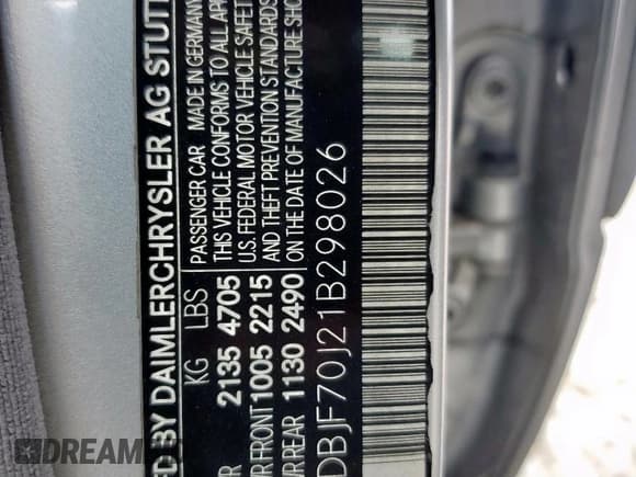 ✅ 2001 Mercedes-Benz E 320 • VIN: WDBJF70J21B298026 • Lot: 62411025. Wystawiony na Copart z przebiegiem 164 925 mil. Bezpłatny archiwum sprzedaży aukcyjnych z USA i szczegółowy raport historii pojazdu na DreamBid. Zdjęcie 12.