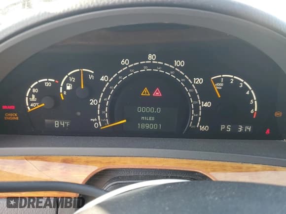 ✅ 2000 Mercedes-Benz S 320/430/500 • VIN: WDBNG70J0YA132506 • Лот: 90273065. Опубликован ранее на Copart с пробегом 189 001 миль. Бесплатный доступ к архиву аукционных продаж из США и подробный отчёт об истории автомобиля на DreamBid. Изображение 9.