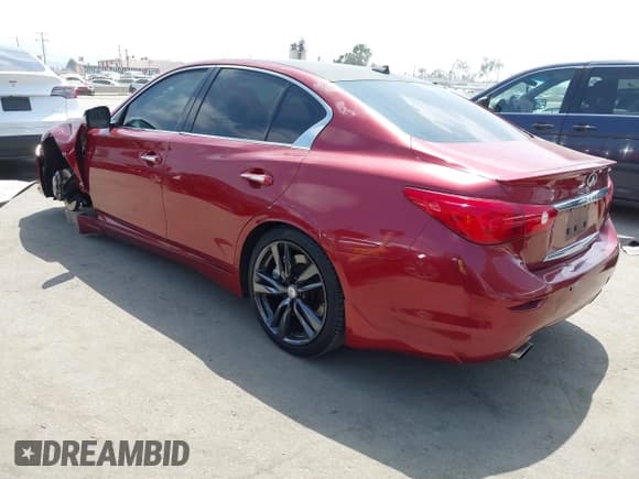 ✅ 2014 Infiniti Q50 Premium • VIN: JN1BV7AP4EM690126 • Lot: 42750193. Listed on IAAI with 105,984 mi. Free auction sales archive from the USA and detailed vehicle history report at DreamBid. Image 3.