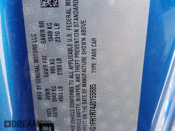 ✅ 2018 Chevrolet Camaro 2SS • VIN: 1G1FH1R74J0155685 • Лот: 80363275. Опубликован ранее на Copart с пробегом 41 540 миль. Бесплатный доступ к архиву аукционных продаж из США и подробный отчёт об истории автомобиля на DreamBid. Изображение 13.