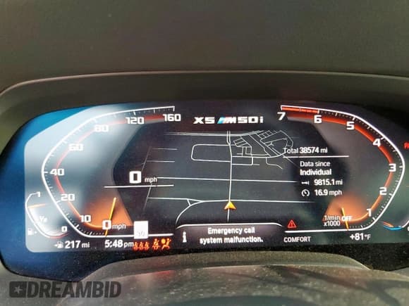 ✅ 2020 BMW X5 M50i • VIN: 5UXJU4C02LLE45615 • Лот: 66461895. Опубликован ранее на Copart с пробегом 38 574 миль. Бесплатный доступ к архиву аукционных продаж из США и подробный отчёт об истории автомобиля на DreamBid. Изображение 9.