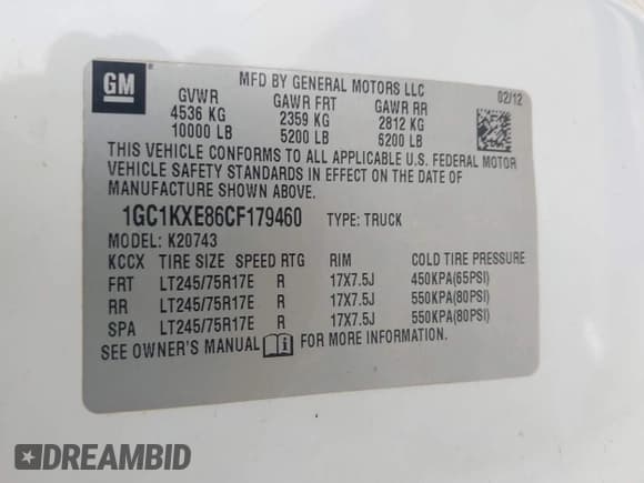 ✅ 2012 Chevrolet Silverado 2500HD LT • VIN: 1GC1KXE86CF179460 • Лот: 42519329. Опубликован ранее на IAAI с пробегом 206 258 миль. Бесплатный доступ к архиву аукционных продаж из США и подробный отчёт об истории автомобиля на DreamBid. Изображение 9.