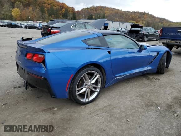 2014 Chevrolet Corvette Z51 3LT с VIN 1G1YL2D78E5126462, выставлен на аукционе Copart как лот 77984904 с пробегом 18 263 миль миль и Списание • Salvage title. История ставок и продаж доступна на DreamBid. Изображение 3.